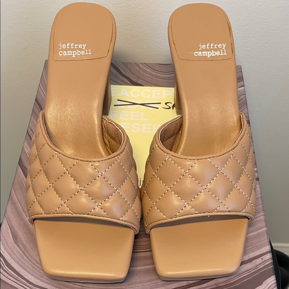 Jeffrey Campbell Nude Quilted Heels - Picture 4 of 4